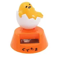 在飛比找樂天市場購物網優惠-【震撼精品百貨】蛋黃哥Gudetama 太陽能搖頭公仔(橘)