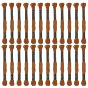 24 Skeins Embroidery Floss 8m Each Cotton Cross Stitch Thread Light Brown