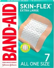 Band-Aid Brand Skin-Flex Adhesive Bandages for First Aid , All One Size, 7 ct