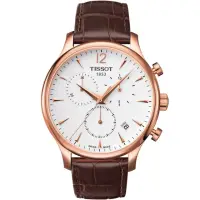 在飛比找momo購物網優惠-【TISSOT 天梭 官方授權】Tradition系列永恆時