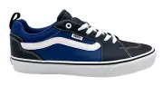 Vans Filmore Men's Casual Leather Sneaker Size 10 Navy -Royal Blue Lace up Shoes