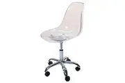 SK Designer Living | Replica Eames DSW / DSR Desk Chair | Clear Transparent