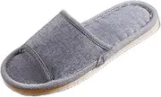 RURAUOGR 4 Pairs of Spa Slippers, Breathable Women Men Casual Slippers Open Toe Home Slippers for Guests, Hotel, Travel