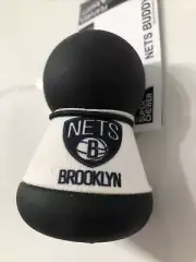 Bark Box Super Chewer Dog Toy Small 0-20lbs Rubber Buddy NBA Brooklyn Nets