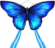 Butterfly Kite for Kids & Adults, Easy to Fly Blue Big Kite for Beginners
