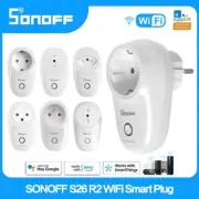 SONOFF S26R2 EU/FR WiFi Smart Plug Wireless Smart Socket Switch Timing Smart Voi