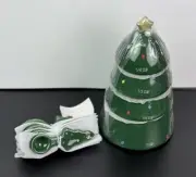 Target Bullseye’s Christmas Tree Ceramic Stacking Measuring Cups & Spoons NEW