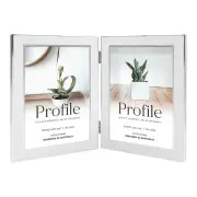 Profile - Eternal 4x6" Vertical Double Photo Frame - White