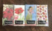 Swankie Hankie Pocket Facial Tissue Set Of 4-Hula Girl, Christmas, Fall, Poppies