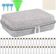 Seedling Organizer Storage Box - 40-Slot Seedling Containers Storage Box - Seedling Packet Storage Box with 40 Glass Bottles, Funnel for Flower Plants Garden