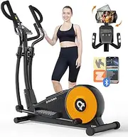 pooboo Elliptical Machine, Elliptical Machines for Home Use with Hyper-Quiet Magnetic Driving System, 16-Level Adjustable Resistance, with LCD Monitor & Rotatable Ipad Mount, 400LBS Weight Capacity