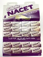 1000 X Double Edge Razor Blades Gilette NACET Stainless Russia Men's Razors