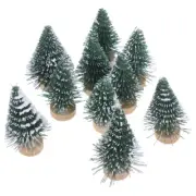 10 Pcs Miniature Pine Tree Christmas Stocking Party Decorations Office