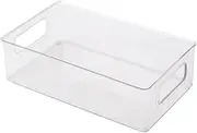 Qkbuza Acrylic Makeup Organizers - Acrylic Drawer Organizer Bins Stackable | High Capacity Transparent Storage Rack For Desktop Bathroom