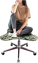 Kneeling Chair Cross Legged Office Chair for Adults, Ergonomic ADHD Meditation Stool Kneeling Chairs Adjustable, Sitting/Squatting Yoga Desk Chair with Wheels