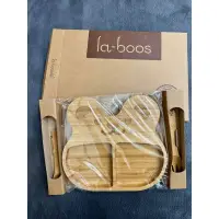 在飛比找蝦皮購物優惠-la-boos 純天然竹製兒童餐具-可愛QQ熊🐻