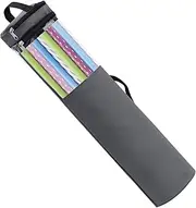 Long Gift Wrap Organizer Bag, 42x8.8in Wrapping Storage Bag with Clear Window, Heavy Duty Wrap Organizer Bag Christmas Storage Organizer, Wrapping Paper Storage Containers with Clear Window(Grey)