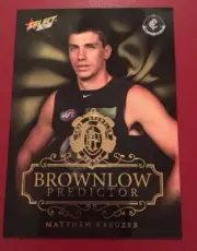 2018 AFL Select Footy Stars Brownlow Gold Predictor MATTHEW KREUZER 137/250