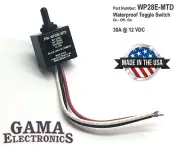 Waterproof 3 Position On-Off-On Toggle Switch - WP28E-MTD