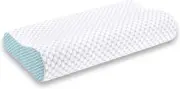 Contour Memory Foam Pillows for Sleeping, Odorless Ergonomic Pillow, Adjustable