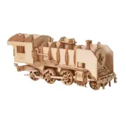 3d Gift Locomotive Assembled Educational Toy Wooden Train Model