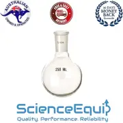 Boiling Flask FLAT Bottom 300ml,Jointed 24/29 N/S, Premium Borosilicate Glass