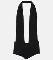 [Monot] Mônot Halterneck bodysuit UK 16 black