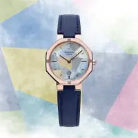 在飛比找誠品線上優惠-CASIO 卡西歐 SHEEN 拚色系 珍珠貝日期手錶-藍 