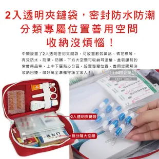 生活良品-家庭護理手提式雙拉鍊醫藥保健品大容量分類收納包1入/袋(本品不含醫療用品) (6.6折)