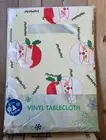 Vintage Kmart Vinly Santa Tablecloth