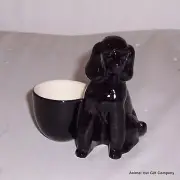 QUAIL Black Poodle with Egg Cup