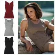 ENGEL Women’s Sleeveless Thermal Base Layer Top 70% Organic Merino Wool 30% Silk