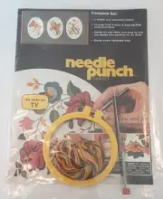Embroidery Needle Punch Toolkit "As Seen on TV" 1977 In Original Package