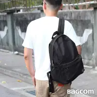 在飛比找博客來優惠-BAGCOM 麻感收納後背包-麻黑-搭配斜肩帶+胸扣帶(A4