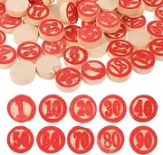 Vaguelly Chess and Checkers Game Set Wooden Chess Pieces Numbers for Bingo Board Games