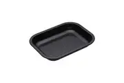Mastercraft Pro Vitreous 27x21cm Enamel Roasting Pan Kitchen Baking Tray Black