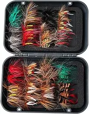 Generic Bionic Flies with Box Artificial Insect Fishing Baits Artificial Bait for Trout Carp Fishing Lure Set