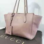 GUCCI 古馳 托特包 肩背包 INTERLOCKING系列 粉紅色 皮革 MERCARI 日本直送 二手