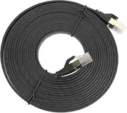 Professional Cat 8 Ethernet Cable High Speed Transmission Double Shielded Category 8 Flat Design Widely Compatible, 16.4ft Cable for Modem Router PC