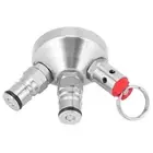 Mini Beer Keg Ball 304 Stainless Steel Lock Wine Faucet Dispenser Suitable For