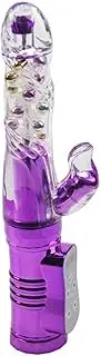 Love Preasure Toy Wireless Rabbit Vibrator Thrusting 10 Speeds Rotating Wand Massage Wand Waterproof Super Soft Silicone Massage Preasure Toy