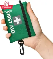 Mini First Aid Kit 43pcs Compact Medical Kit for Travel, Car, Home, Camping