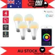 Kogan SmarterHome 9W Smart LED Bulb E27 Wi-Fi – Colour & White (4 Pack)