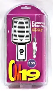 EDS White Condenser Omni Directional Microphone CM19 with Tripod Stand
