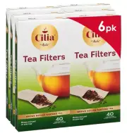 Cilia by Melitta Tea Filters ✨ 240 Total, White, Biodegradable Paper