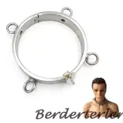 High 3cm Stainless Steel Collar 4 Ring Metal Collar Accessories Tools For Couple