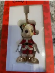BaubleBar Disney Santa Mickey Mouse Bag Charm Keychain NIB
