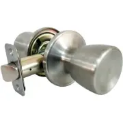 Medium Tulip-Style Knob Passage Lockset, Stainless Steel -TS630B