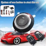 Car Key PKE Passive Keyless Entry Alarm System Push Start Button Remote Engine