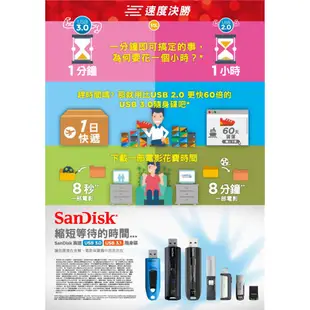 SanDisk 晟碟Ultra Flair 256G 256GB USB3.0 隨身碟 5年有限保固 黑/銀